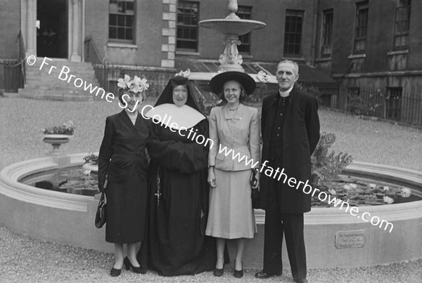 MGR SCANNELL  WITH SISTER NIECE AND MOTHER BRENDAN